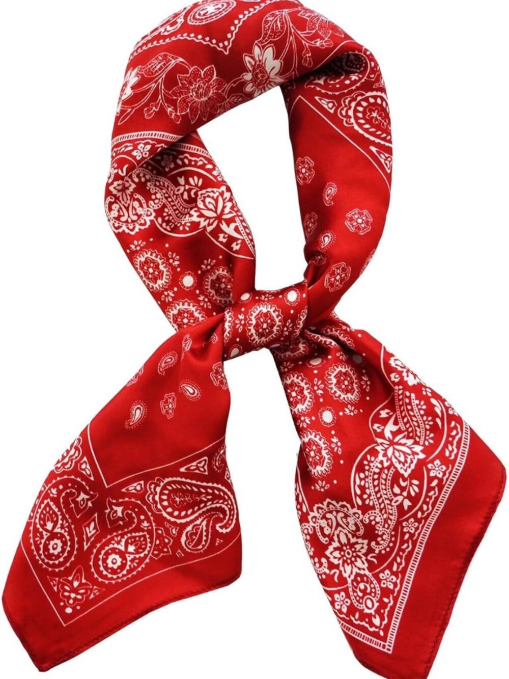 100% Pure Mulberry Silk Square Scarf - 26''x26'' Hair Neckerchief for Women